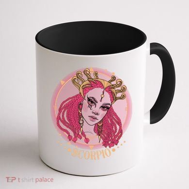 Zodiac Scorpio Scorpion Goddess Queen Coffee Mug back