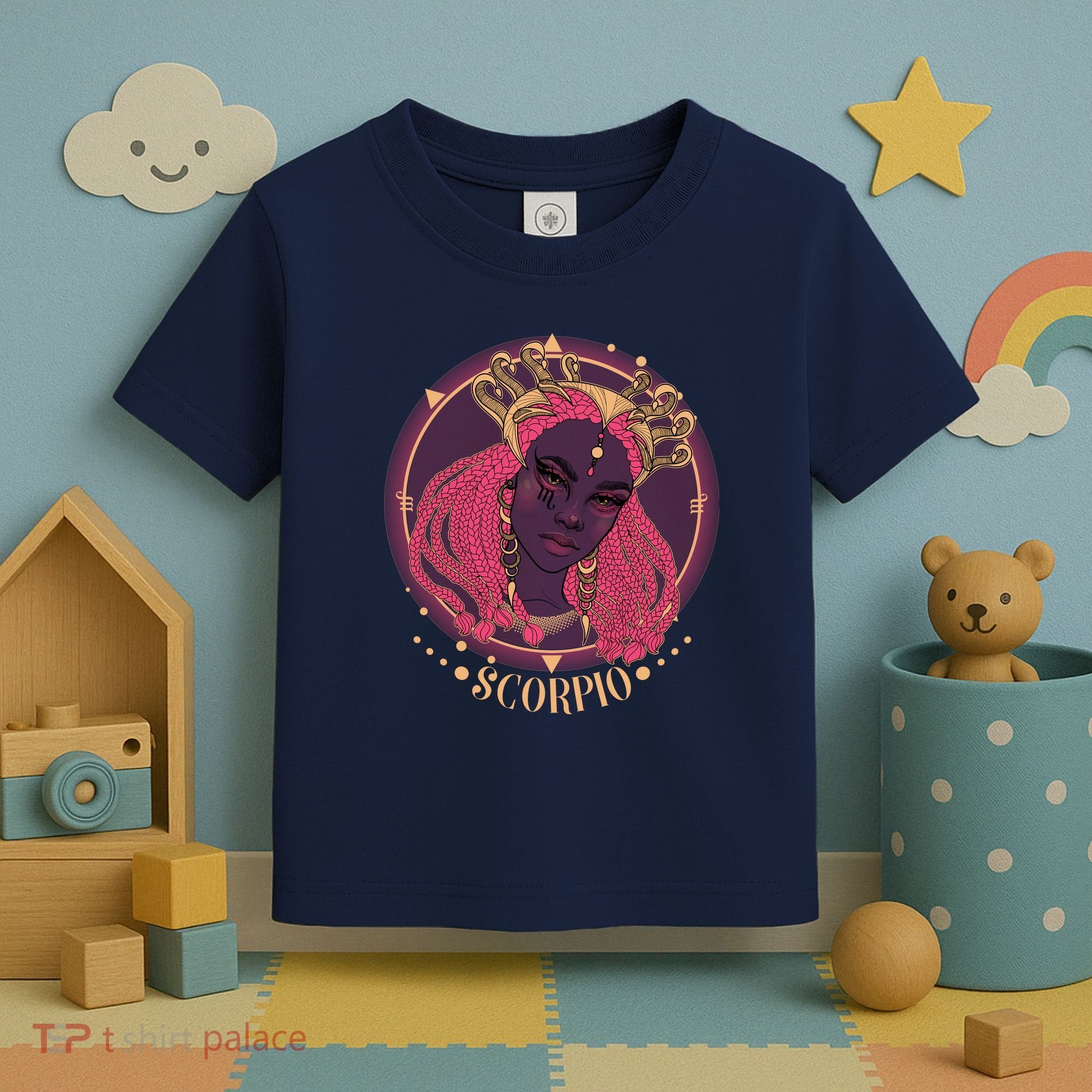 Zodiac Scorpio Scorpion Goddess Queen Toddler T-Shirt