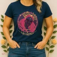 Zodiac Scorpio Scorpion Goddess Queen Women's T-Shirt thumb 2