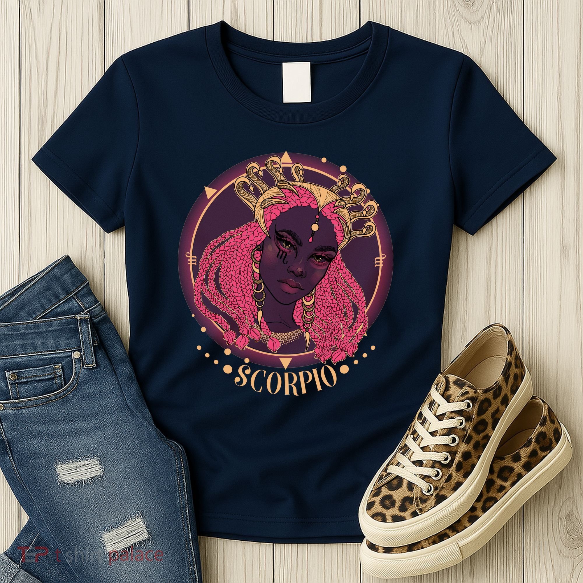 Zodiac Scorpio Scorpion Goddess Queen Women's T-Shirt