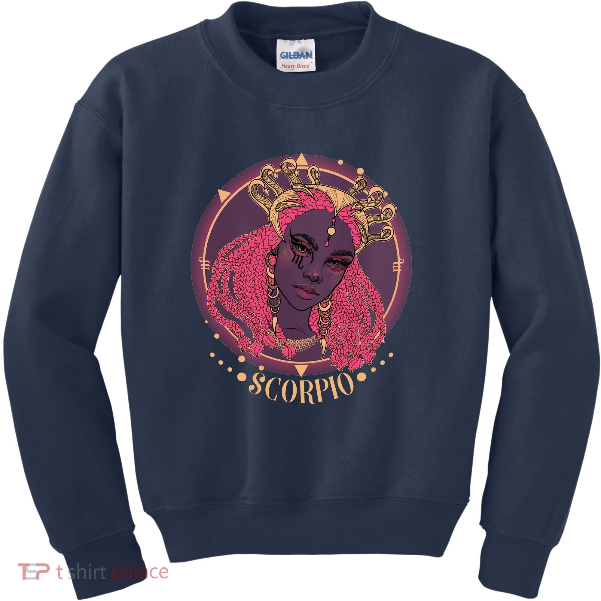 Zodiac Scorpio Scorpion Goddess Queen Kids Sweatshirt