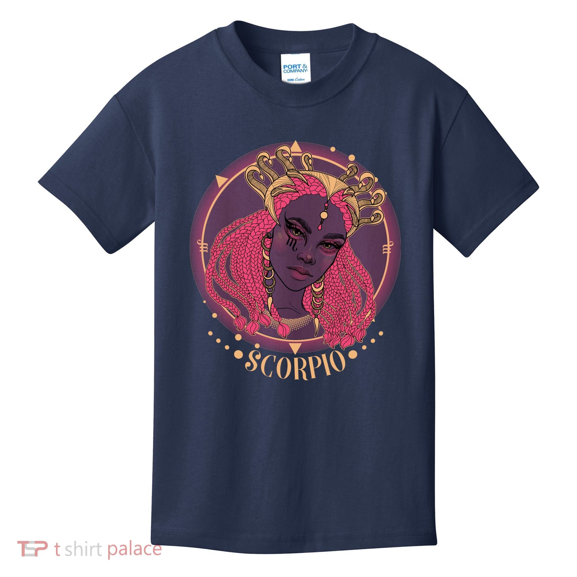 Zodiac Scorpio Scorpion Goddess Queen Kids T-Shirt