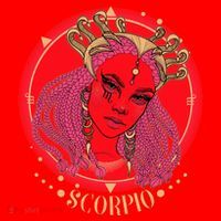 Zodiac Scorpio Scorpion Goddess Queen Santa Hat thumb 1