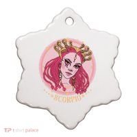 Zodiac Scorpio Scorpion Goddess Queen Ceramic Ornament thumb 0