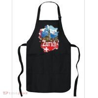 Zurich Switzerland Swiss Flag City Souvenir Apron thumb 0