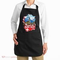 Zurich Switzerland Swiss Flag City Souvenir Apron thumb 2