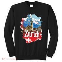 Zurich Switzerland Swiss Flag City Souvenir Sweatshirt thumb 0
