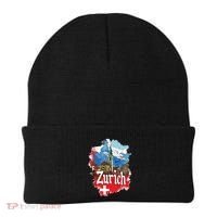 Zurich Switzerland Swiss Flag City Souvenir Beanie thumb 0