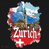 Zurich Switzerland Swiss Flag City Souvenir Women's Tank Top thumb 5