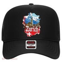 Zurich Switzerland Swiss Flag City Souvenir Hat thumb 0