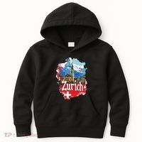 Zurich Switzerland Swiss Flag City Souvenir Kids Hoodie thumb 0