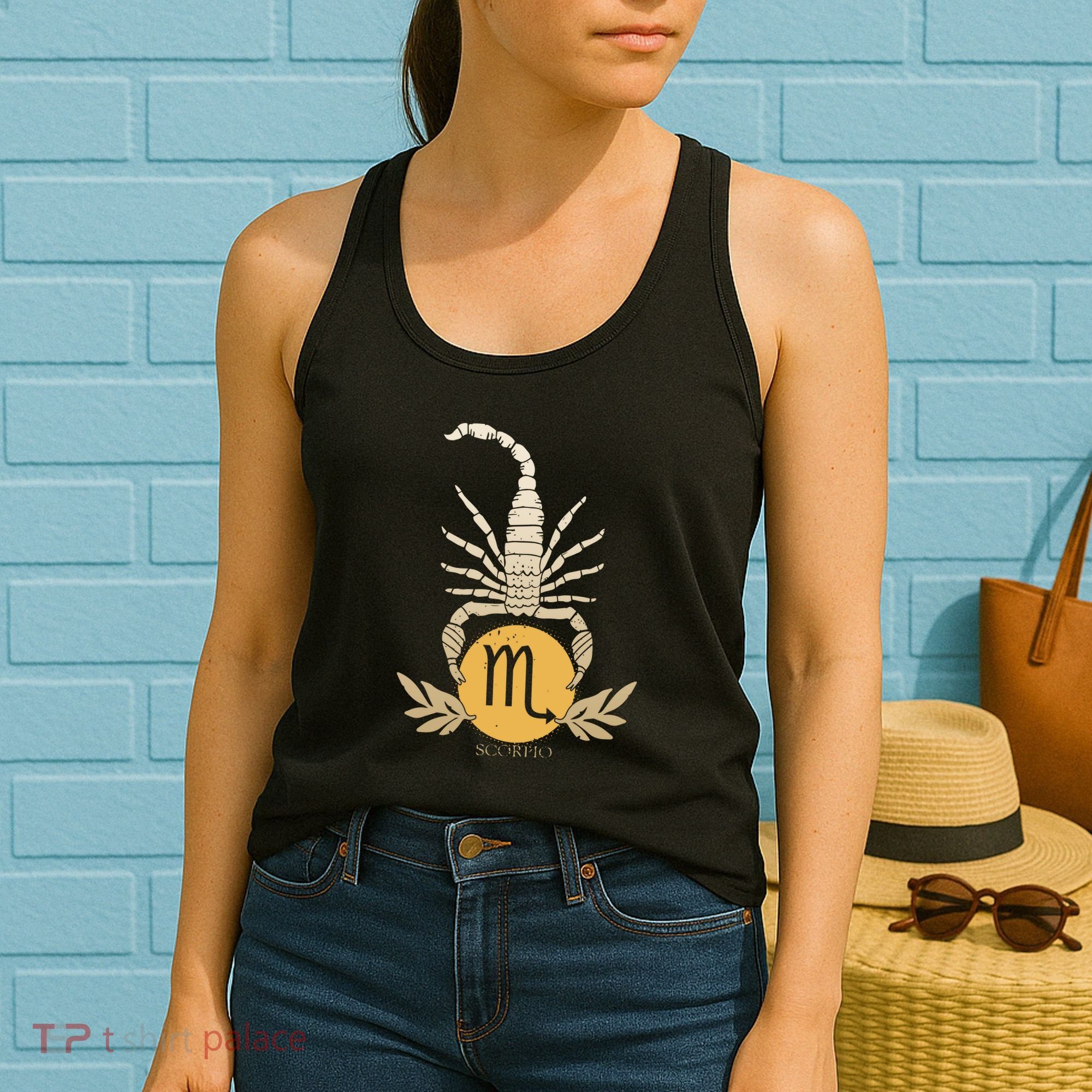 Zodiac Scorpio Scorpion Symbol Women's Tank Top