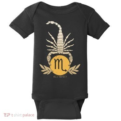 Zodiac Scorpio Scorpion Symbol Baby Bodysuit