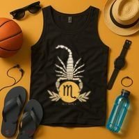 Zodiac Scorpio Scorpion Symbol Tank Top thumb 4