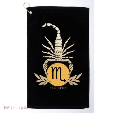 Zodiac Scorpio Scorpion Symbol Golf Towel