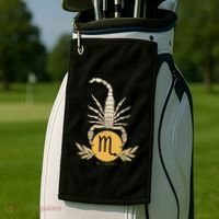 Zodiac Scorpio Scorpion Symbol Golf Towel thumb 2