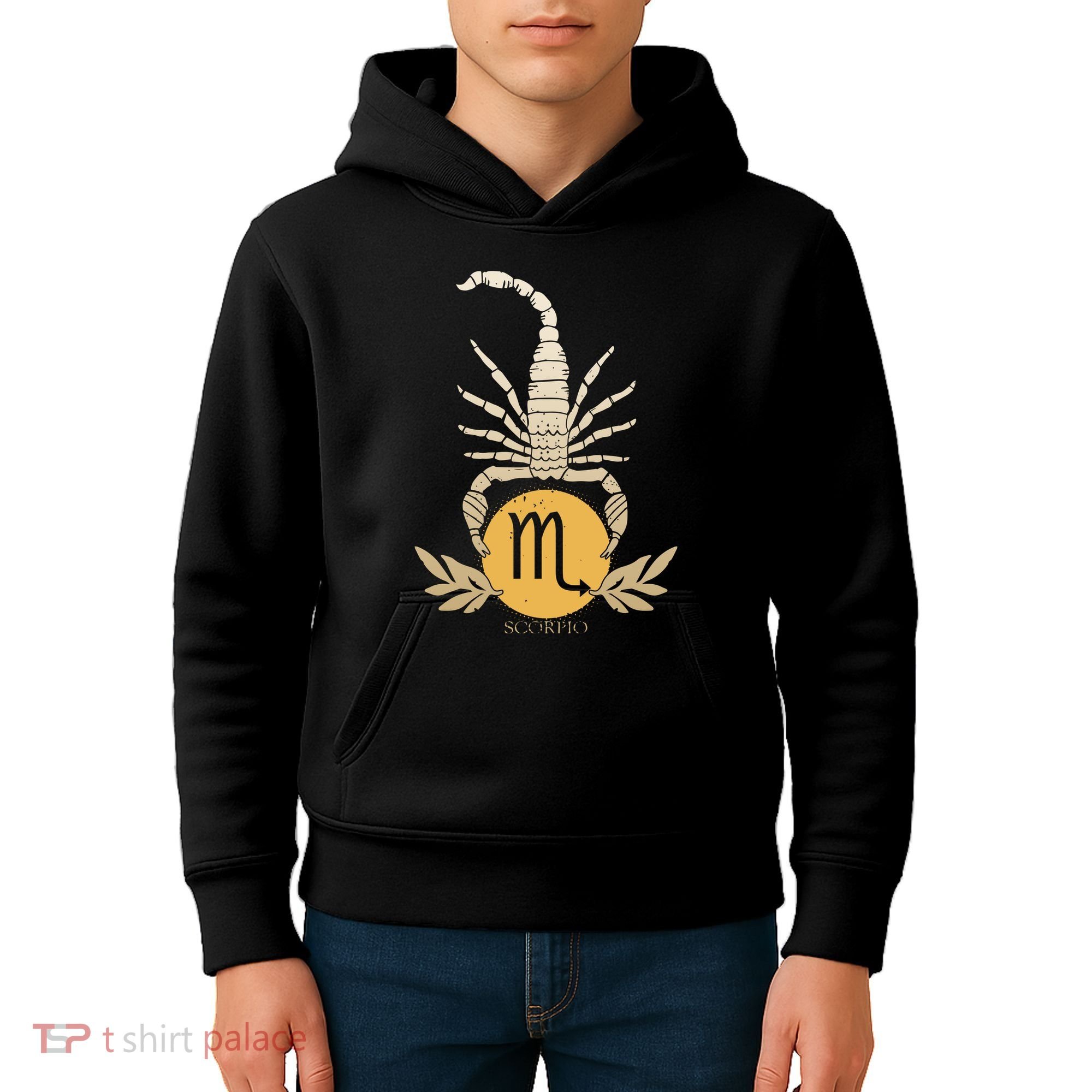Zodiac Scorpio Scorpion Symbol Kids Hoodie