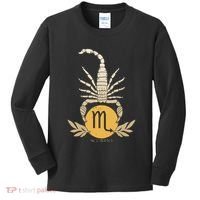 Zodiac Scorpio Scorpion Symbol Kids Long Sleeve Shirt thumb 0