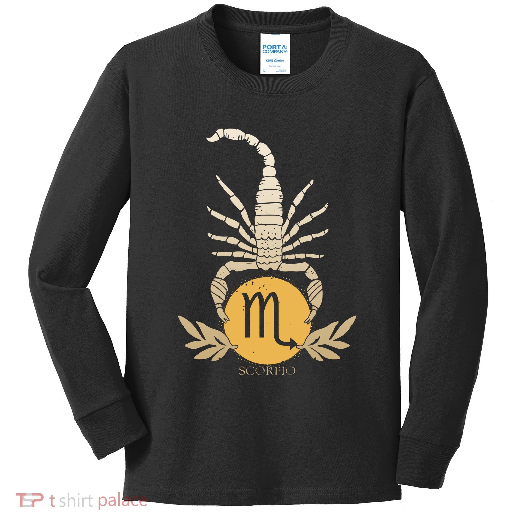 Zodiac Scorpio Scorpion Symbol Kids Long Sleeve Shirt