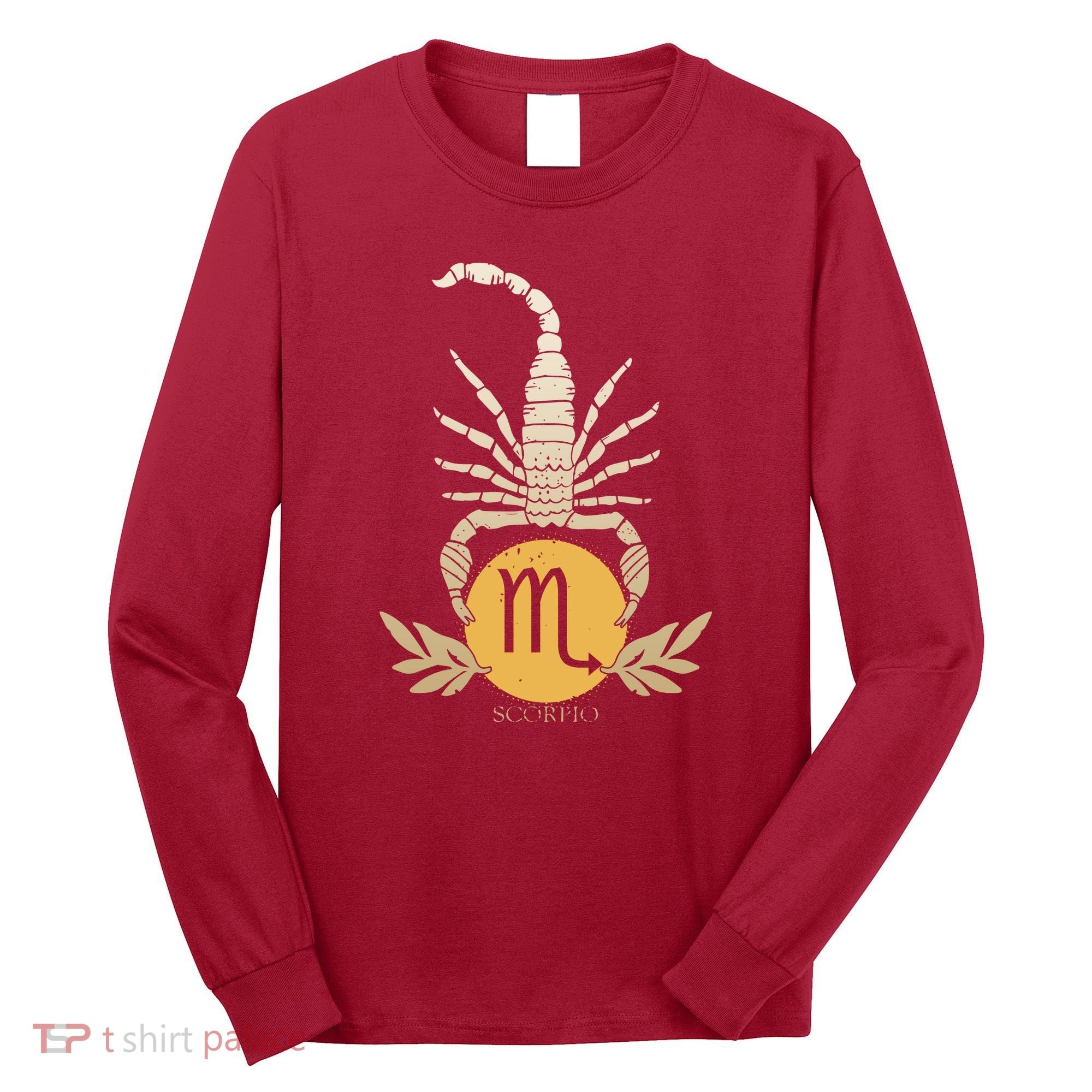 Zodiac Scorpio Scorpion Symbol Long Sleeve Shirt