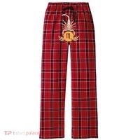 Zodiac Scorpio Scorpion Symbol Women's Flannel Plaid Pajama Pants thumb 0
