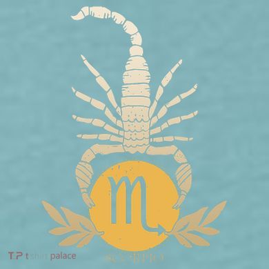 Zodiac Scorpio Scorpion Symbol Sueded Cloud Jersey T-Shirt