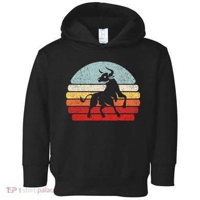 Zodiac Sign Taurus Vintage Toddler Hoodie