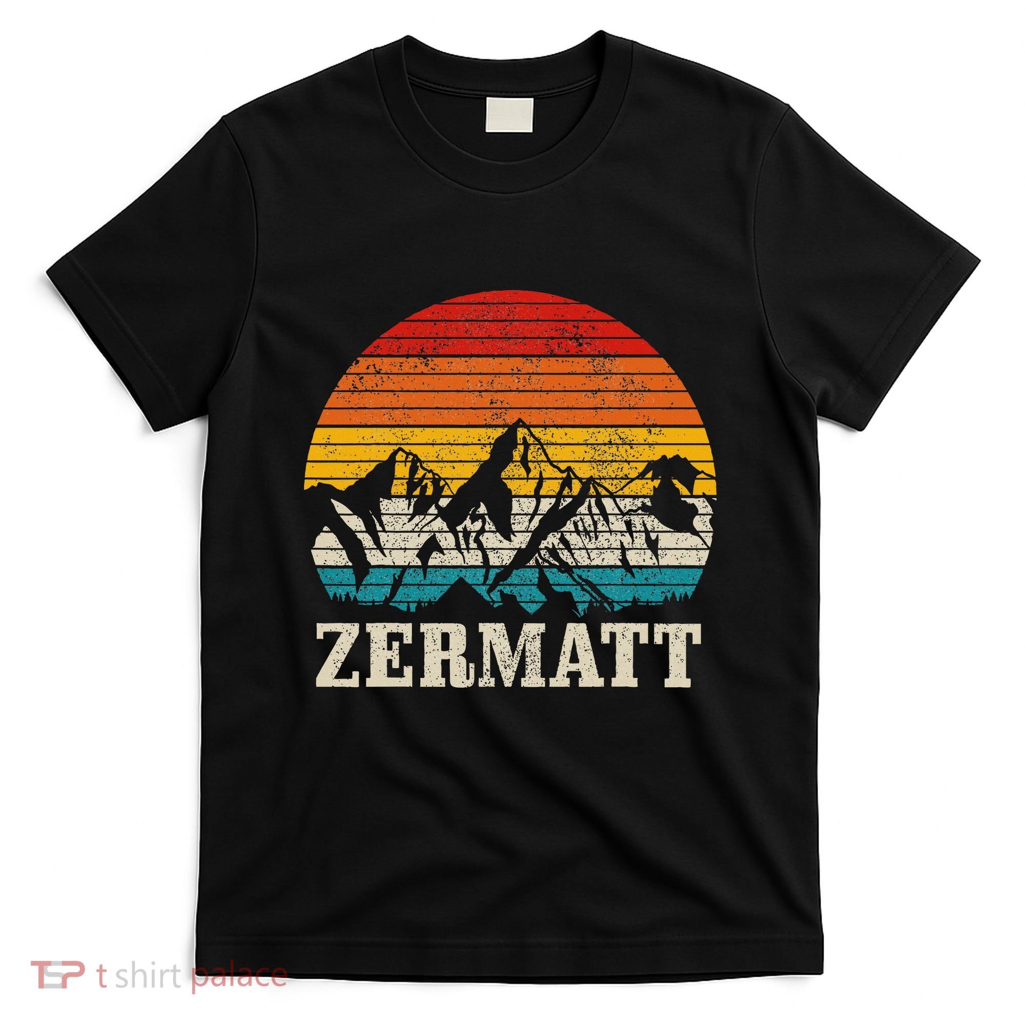 Zermatt Switzerland Vintage Mountains Alps Swiss Souvenir T-Shirt