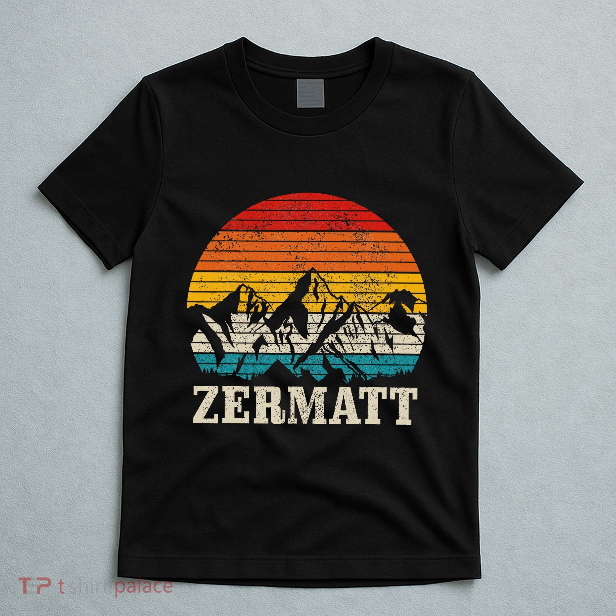 Zermatt Switzerland Vintage Mountains Alps Swiss Souvenir T-Shirt