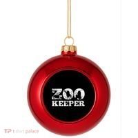 Zookeeper Safari Plastic Christmas Ball Ornament thumb 0