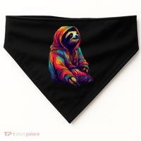 Zen Sloth USA-Made Doggie Bandana thumb 0