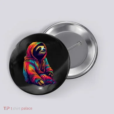 Zen Sloth Button