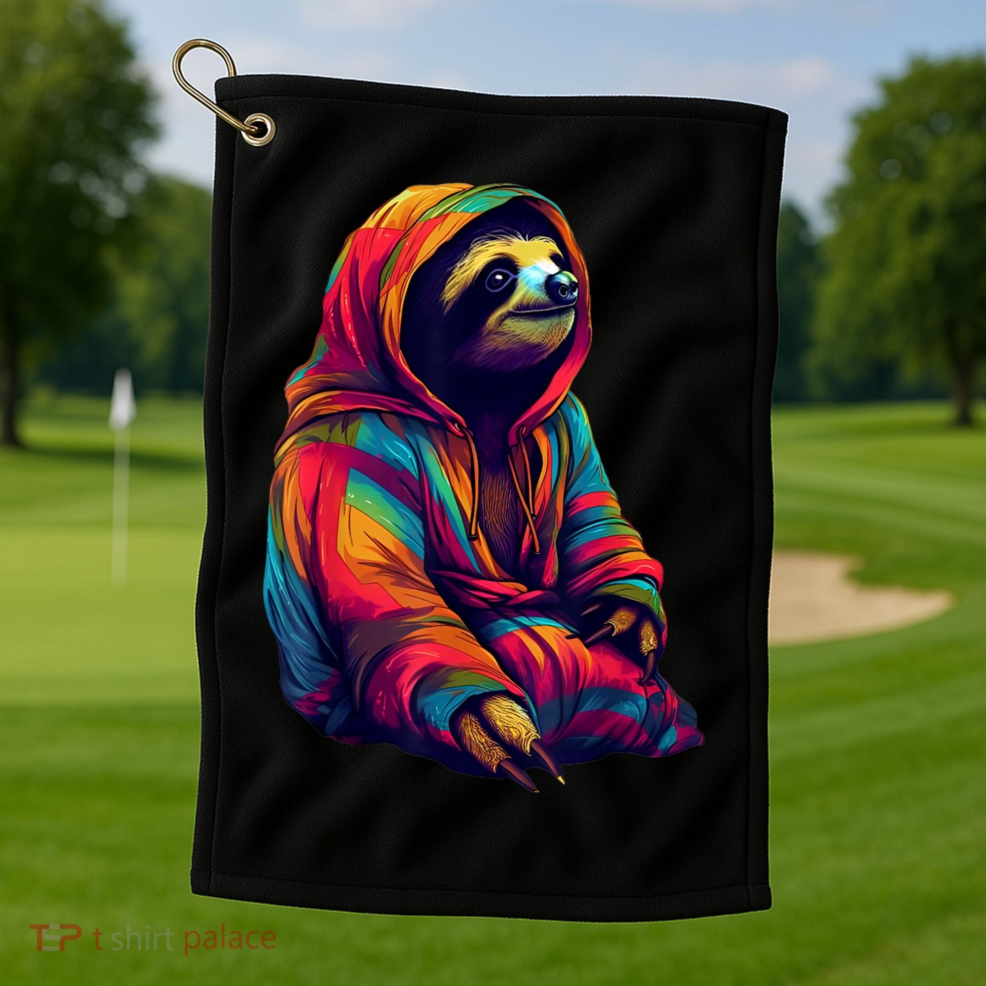 Zen Sloth Golf Towel