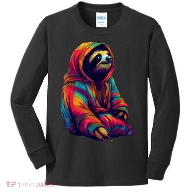Zen Sloth Kids Long Sleeve Shirt