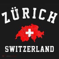 Zurich Switzerland USA-Made Doggie Bandana thumb 2