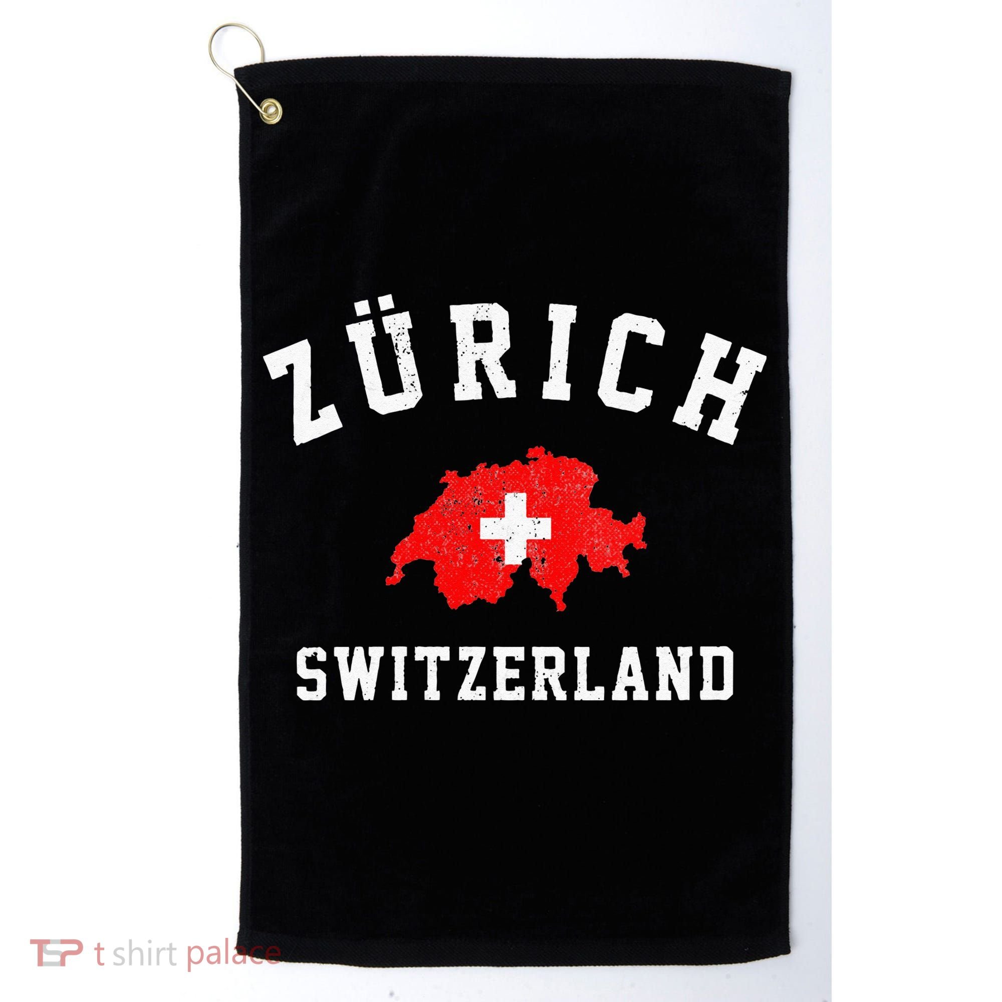 Zurich Switzerland Golf Towel