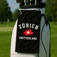 Zurich Switzerland Golf Towel thumb 2