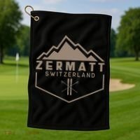 Zermatt Switzerland Golf Towel thumb 1