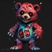Zombie Teddy Bear Doggie Tank thumb 4