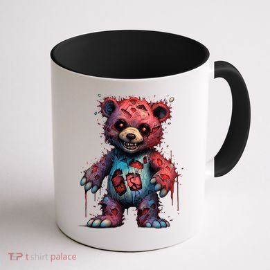 Zombie Teddy Bear Coffee Mug back