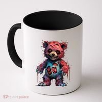 Zombie Teddy Bear Coffee Mug thumb 0