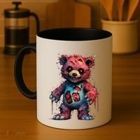 Zombie Teddy Bear Coffee Mug thumb 4