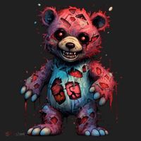 Zombie Teddy Bear Beanie thumb 2