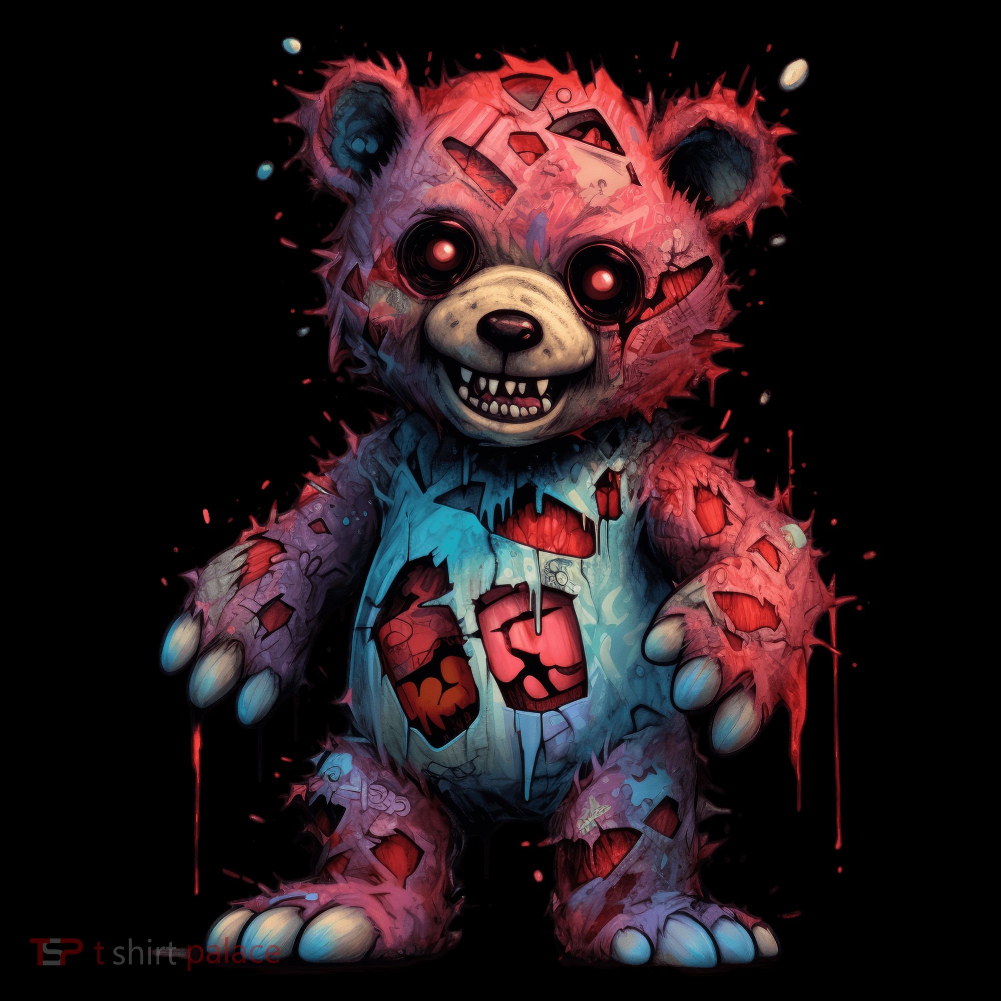 Zombie Teddy Bear Women's Hoodie