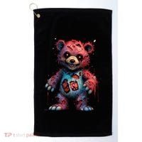Zombie Teddy Bear Golf Towel thumb 0