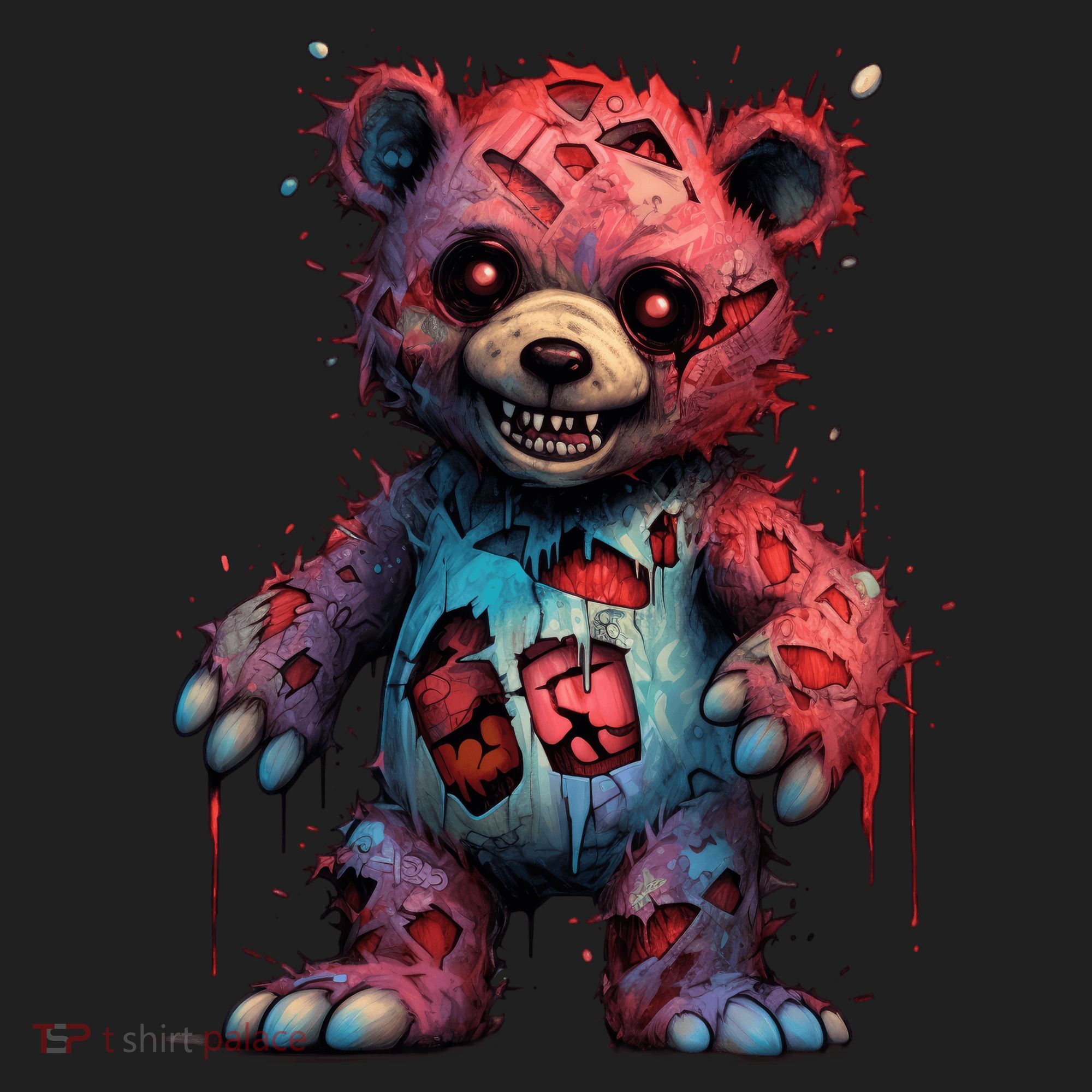 Zombie Teddy Bear Golf Towel