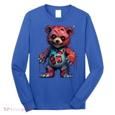 Zombie Teddy Bear Long Sleeve Shirt