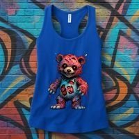 Zombie Teddy Bear Women's Tank Top thumb 3