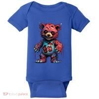 Zombie Teddy Bear Baby Bodysuit thumb 0