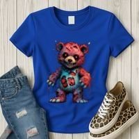 Zombie Teddy Bear Women's T-Shirt thumb 3